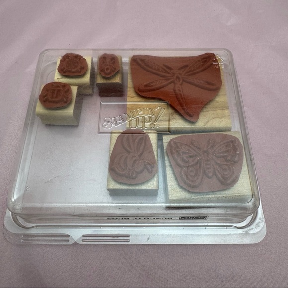 Stampin’ Up! Bunch O’ Bugs Rubber Stamp Set (2000, Retired) 🐞🦋🐝 - Picture 3 of 6